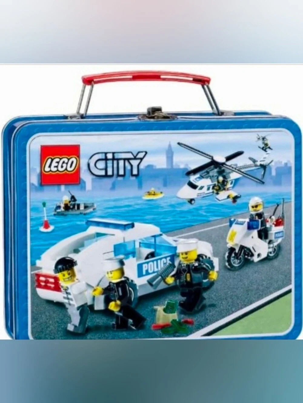 🚔 LEGO City Police Metal Lunch Box / Collector Tin 🚁